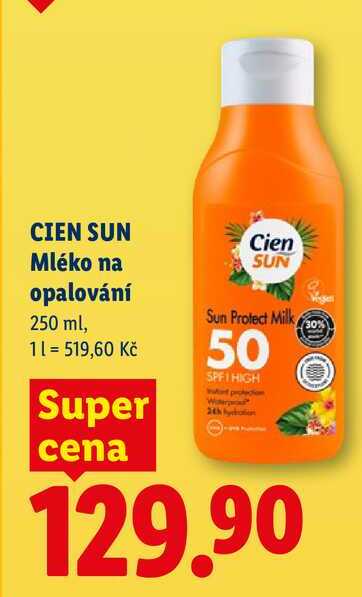 CIEN SUN Mléko na opalování, 250 ml  