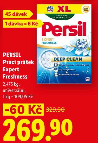 PERSIL Prací prášek Expert Freshness 2,475 kg/ 45 dávek