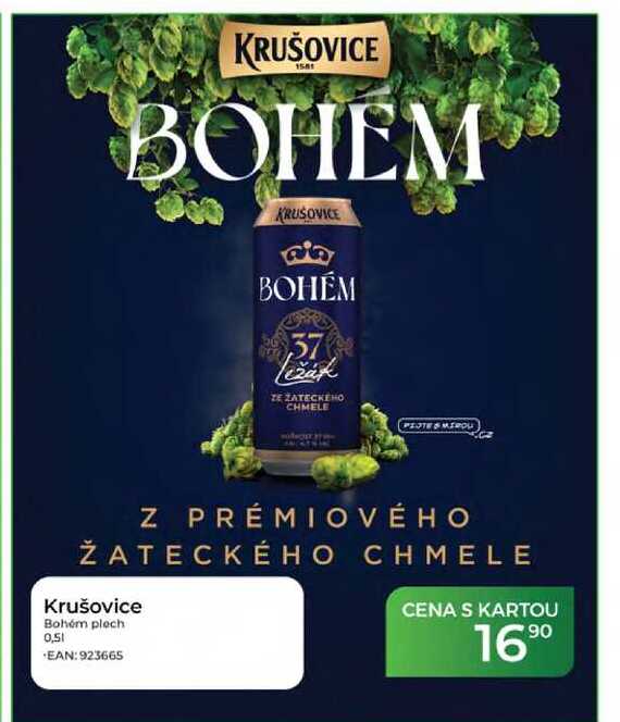Krušovice Bohém plech 0,51