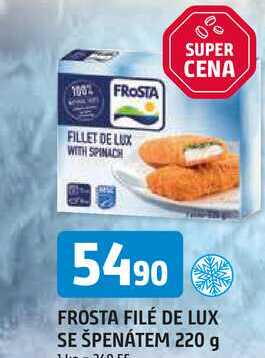 FROSTA FILÉ DE LUX SE ŠPENÁTEM 220 g