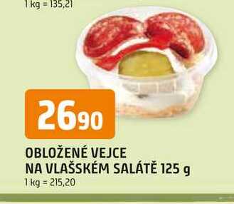 OBLOŽENÉ VEJCE NA VLAŠSKÉM SALÁTĚ 125 g 