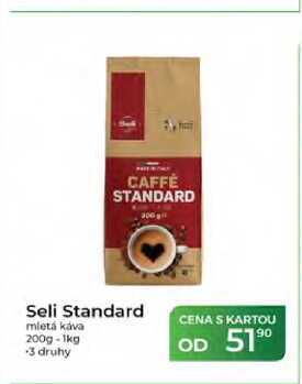 Seli Standard mletá káva 200g-1kg
