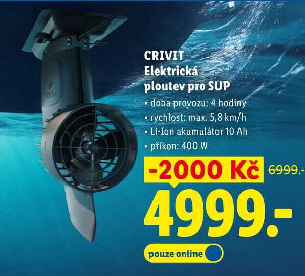 CRIVIT Elektrická ploutev pro SUP  