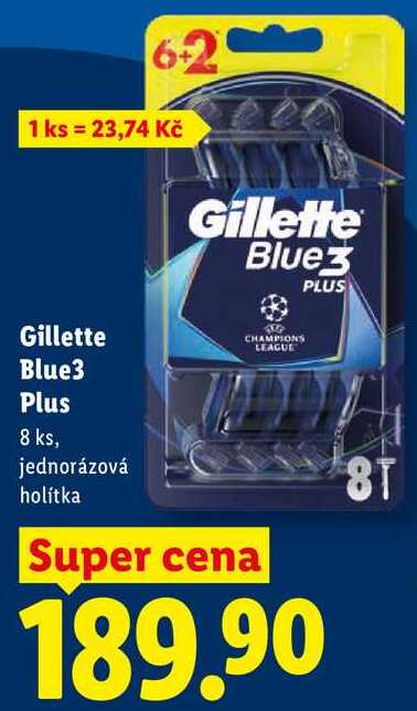 Gillette Blue3 Plus, 8 ks