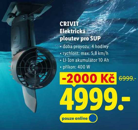 CRIVIT Elektrická ploutev pro SUP