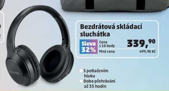Bezdrátová skládací sluchátka  