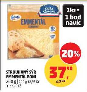 STROUHANÝ SÝR EMMENTÁL BONI, 200 g 