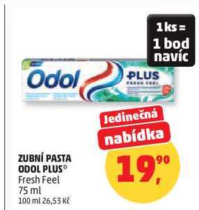 ZUBNÍ PASTA ODOL PLUS Fresh Feel, 75 ml