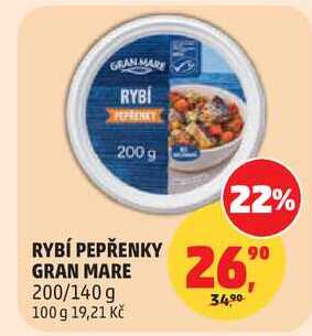 RYBÍ PEPŘENKY GRAN MARE, 200/140 g