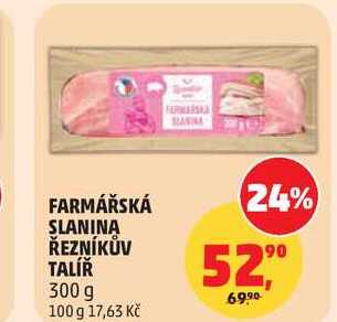 FARMÁŘSKÁ SLANINA ŘEZNÍKŮV TALÍŘ, 300 g 