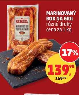 MARINOVANÝ BOK NA GRIL různé druhy, 1 kg