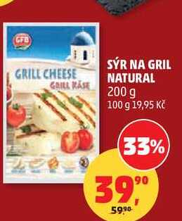 SÝR NA GRIL NATURAL, 200 g