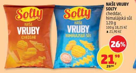 NAŠE VRUBY SOLTY cheddar, himalájská sůl, 120g  
