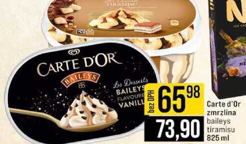 Carte d'Or zmrzlina baileys tiramisu 825 ml