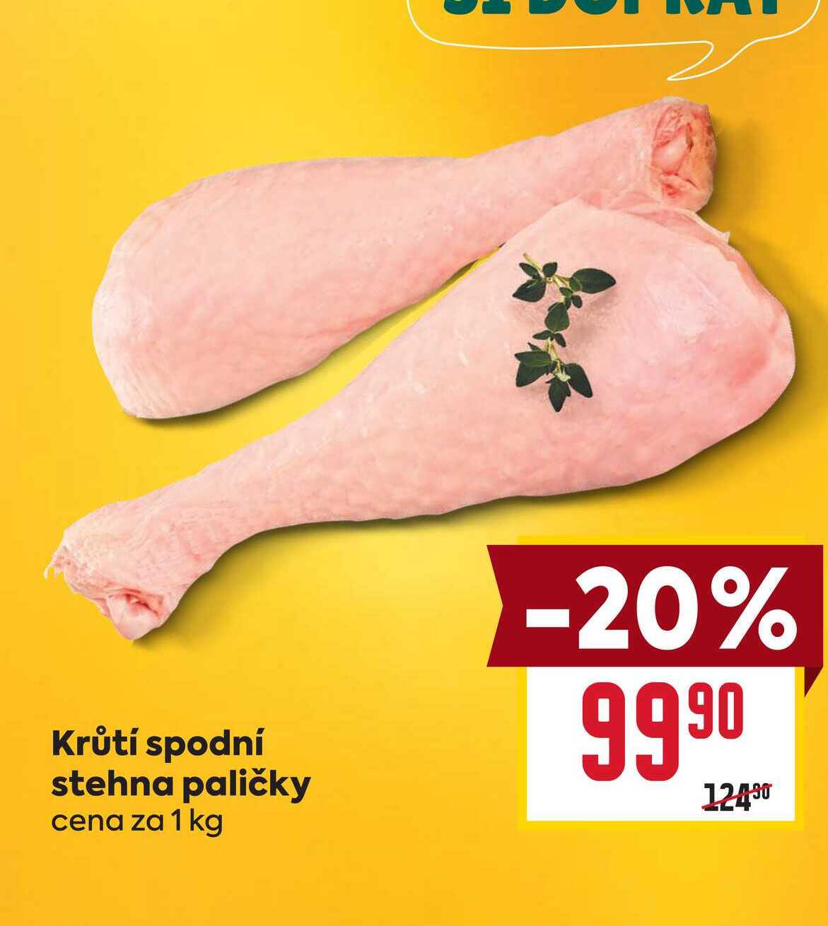 Krůtí spodní stehna paličky cena za 1 kg 