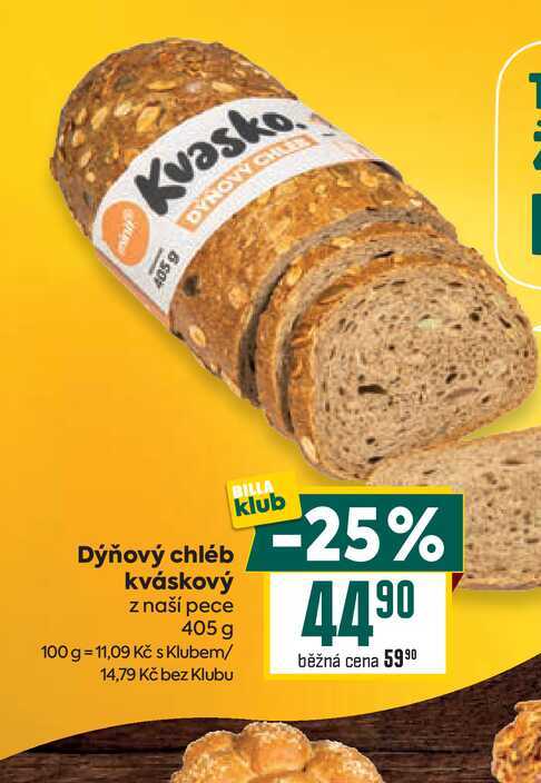 Dýňový chléb kváskový z naší pece 405 g