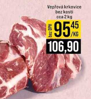 Vepřová krkovice bez kosti cca 2 kg 1kg