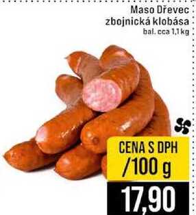 Maso Dřevec zbojnická klobása bal. cca 1,1 kg 100g