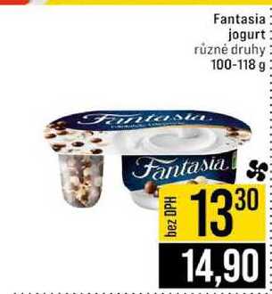 Fantasia jogurt různé druhy 100-118 g 