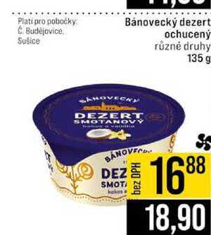Bánovecký dezert ochucený různé druhy 135 g 