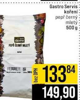 Gastro Servis koření pepř černý mletý 500 g