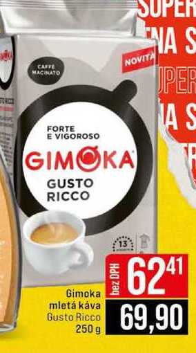 Gimoka mletá káva Gusto Ricco 250 g