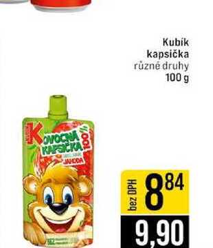 Kubik kapsička různé druhy 100 g