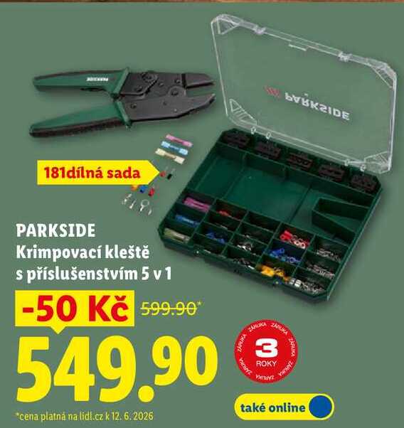 PARKSIDE Krimpovací kleště s příslušenstvím 5 v 1