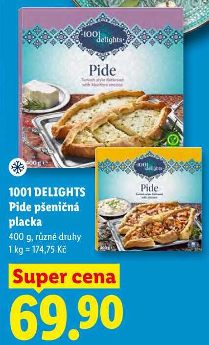1001 DELIGHTS Pide pšeničná placka, 400 g