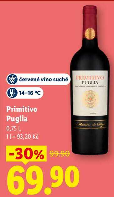 Primitivo Puglia, 0,75 l