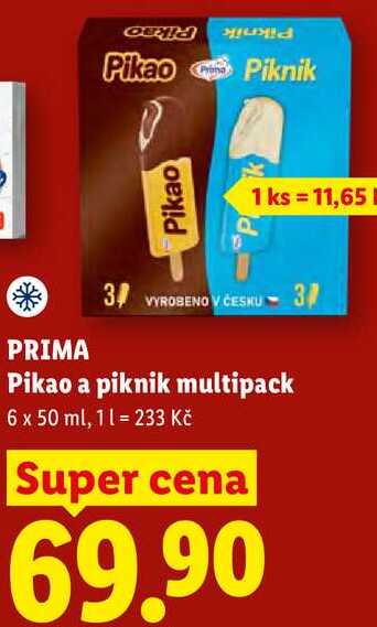 PRIMA Pikao a piknik multipack, 6x 50 ml