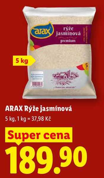 ARAX Rýže jasmínová, 5 kg 