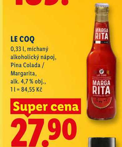 LE COQ, 0,33 l