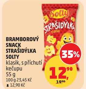 BRAMBOROVÝ SNACK STRAŠIDÝLKA SOLTY klasik, 55 g