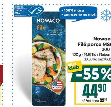 Nowaco Filé porce MSC 300g