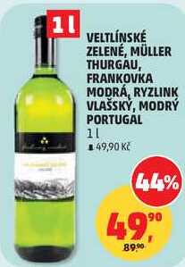 VELTLÍNSKÉ ZELENÉ, 1 l