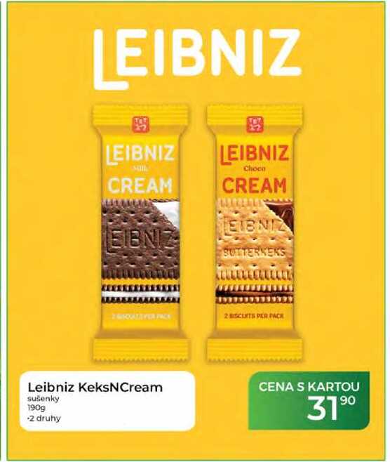 Leibniz KeksNCream sušenky 190g