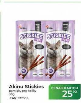 Akinu Stickies pamlsky pro kočky 30g