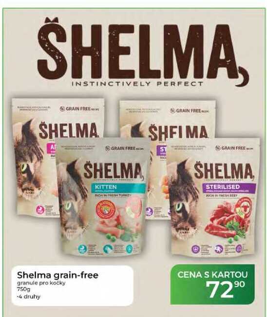 Shelma grain-free granule pro kočky 750g 