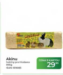 Akinu hobliny pro hlodavce 800g