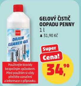 GELOVÝ ČISTIČ ODPADU PENNY, 1 l