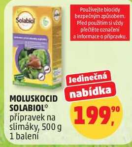 MOLUSKOCID SOLABIOL přípravek na slimáky, 500 g, 1 balení