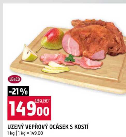 UZENÝ VEPŘOVÝ OCÁSEK S KOSTÍ 1 kg