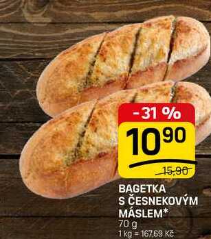 BAGETKA S ČESNEKOVÝM MÁSLEM* 70 g