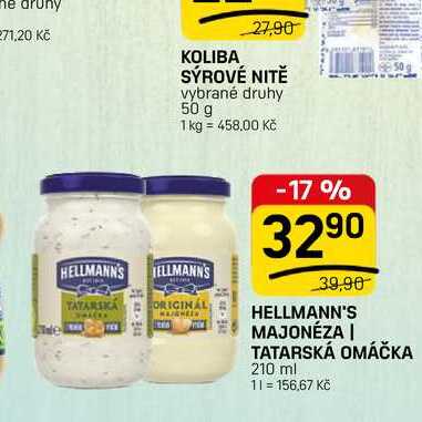 HELLMANN'S MAJONÉZA | TATARSKÁ OMÁČKA 210 ml