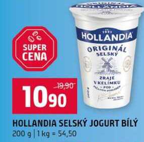 HOLLANDIA SELSKÝ JOGURT BÍLÝ 200 g