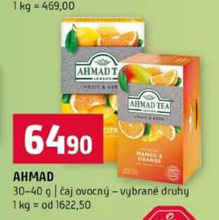 AHMAD 30-40 g čaj ovocný vybrané druhy 