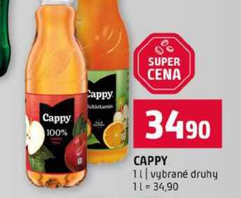 CAPPY 1l vybrané druhy