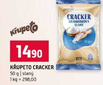 KŘUPETO CRACKER 50 g slaný