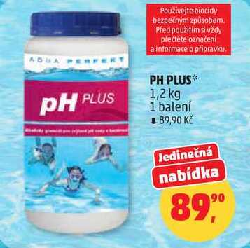 PH PLUS, 1,2 kg, 1 balení